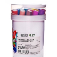 Набор акриловых маркеров 24 цвета в пластиковом тубусе