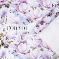 Бумага упаковочная глянцевая &laquo;Цветущая магнолия&raquo;, 70 х 100 см