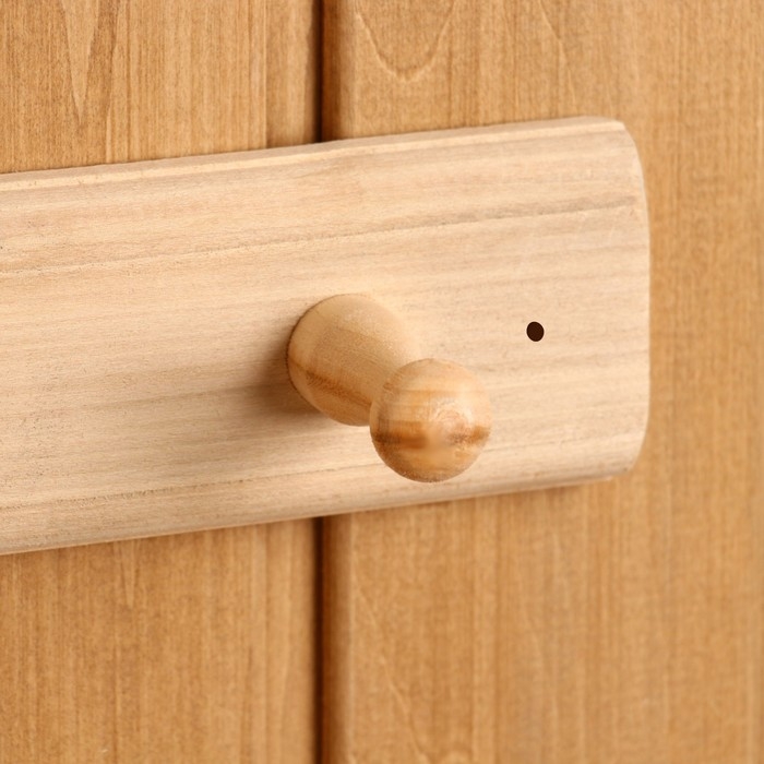 Вешалка Вешалка "Классика" 2 крючка, липа, 20х2,5х6,5 см