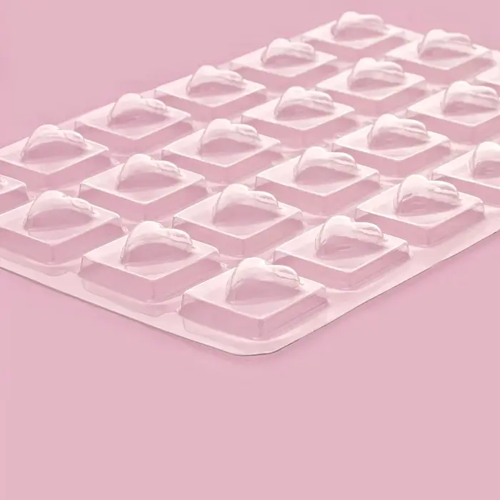 Форма для конфет и шоколада &laquo;Любовь&raquo;, 27&times;18 см, 24 ячейки, цвет прозрачный