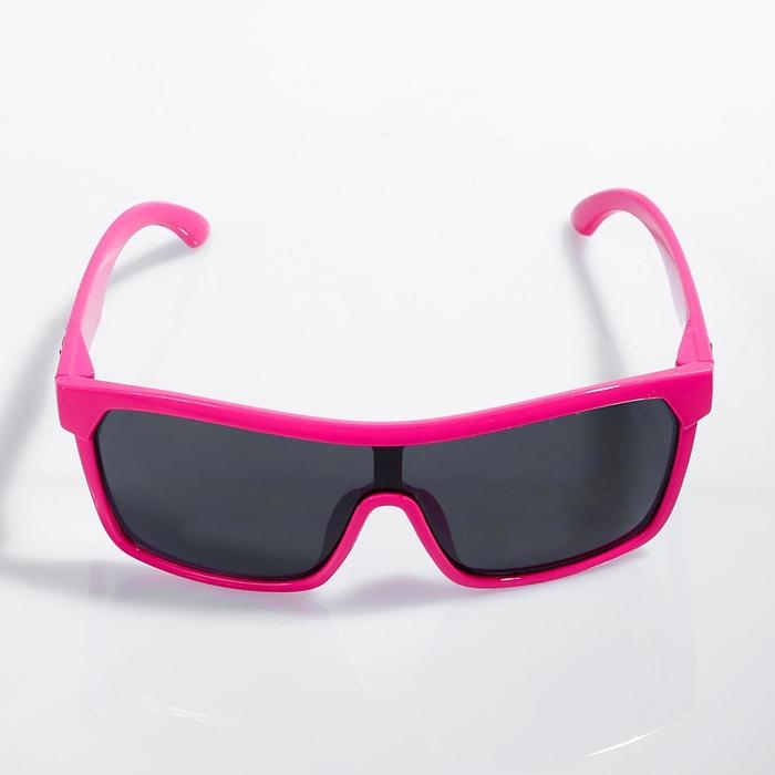 Очки солнцезащитные детские OneSun, UV 400, 13&times;12.5&times;5.5 см, оправа микс, линза сплошная тёмная