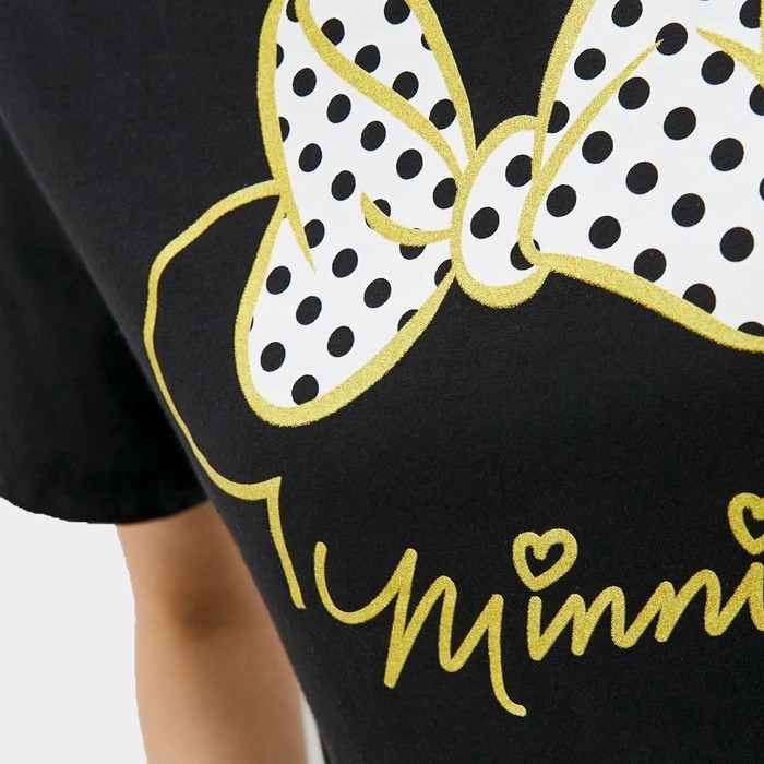 Футболка &laquo;Minnie&raquo; Минни Маус, цвет чёрный
