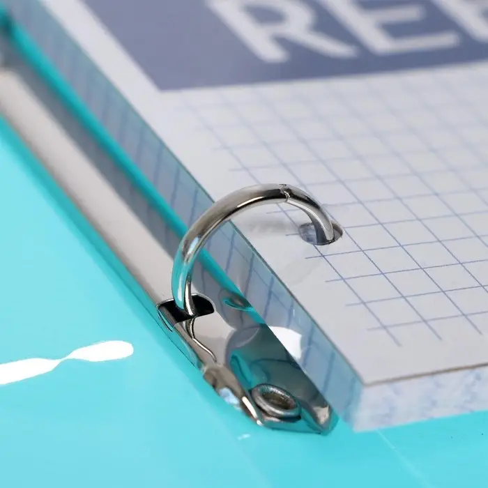 Тетрадь на кольцах А4, 80 листов в клетку ErichKrause "Glance Vivid", пластиковая обложка, блок офсет, белизна 100%, МИКС