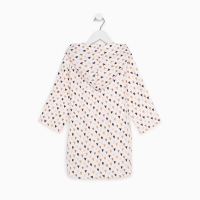 Халат детский муслиновый LoveLife &laquo;Сердечки&raquo; (4 года, рост 104-110 см) 100% хлопок, 235 гр/м2