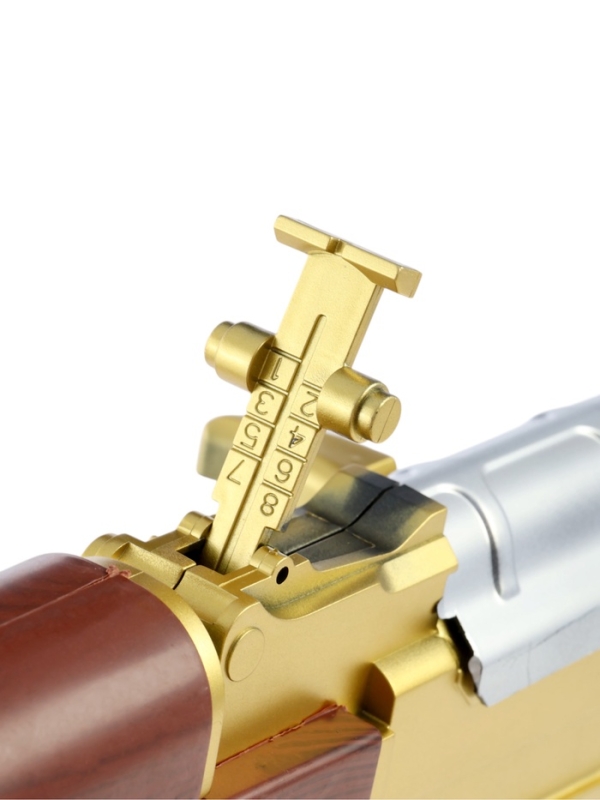 Автомат Автомат "АК-47 золотой" с лазером, 46 см