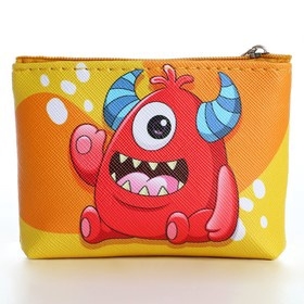 Кошелёк детский на молнии «Монстр оранжевый», 11 х 8,5 см Кошелёк детский на молнии «Монстр оранжевый», 11 х 8,5 см