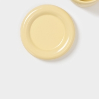 Чайная пара Доляна &laquo;Зефир&raquo;, 350 мл, керамика, жёлтая