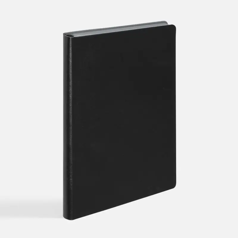 Ежедневник Doppio, недатированный, черный с серым