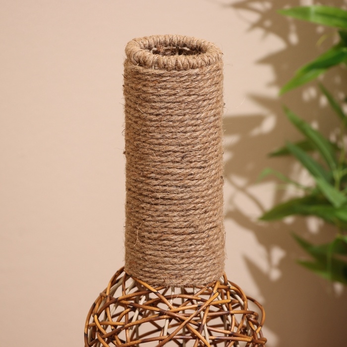 Ваза плетёная, напольная 15х15х60 см Ваза плетёная, напольная 15х15х60 см