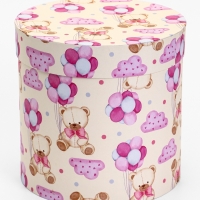 Шляпная коробка, Мишка , 20 х 20 см