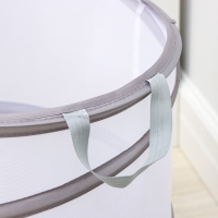 Корзина для белья Доляна, складная, 35&times;35&times;43 см, цвет белый