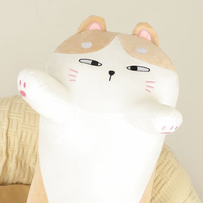 Шкурка мягкой игрушки &laquo;Кот-батон&raquo;, 110 см, цвет бежевый, без набивки