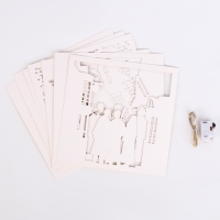 Набор для творчества &laquo;Создай ночник. Волшебники&raquo;, с рамкой, сборный, многослойный, 6+