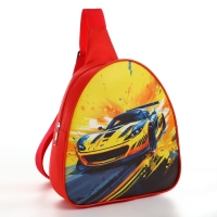 Рюкзак детский дял мальчика через плечо &laquo;Гоночная машинка&raquo;, 23х20,5 см
