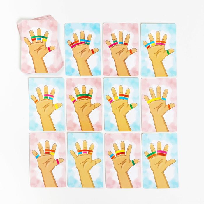 Настольная игра &laquo;Тянучки на ручки&raquo;, 30 карт, 36 резинок, 5+