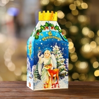 Новый год. Подарочная коробка "Рождественский", 19 х 12 х 35,5 см.