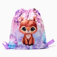 Сумка детская &laquo;Оленёнок&raquo;, 35 &times; 30 см, цвет фиолетовый