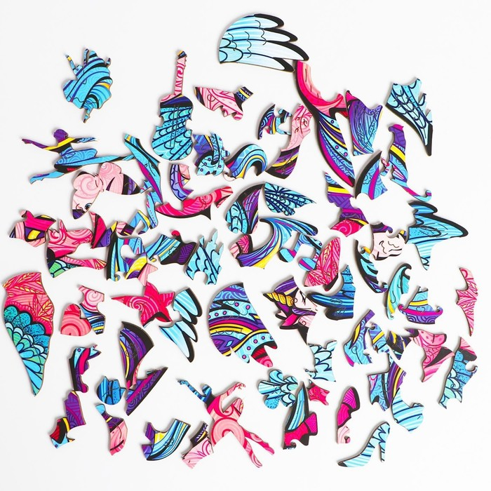 Пазл деревянный фигурный &laquo;Волшебный единорог&raquo;, 69 элементов