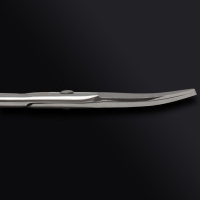 Ножницы маникюрные &laquo;Premium&raquo;, загнутые, узкие, 9 см, на блистере, цвет серебристый