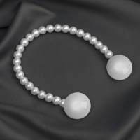 Подхват для штор &laquo;Перламутровый перелив&raquo;, d = 3,8 см, 36 см, цвет серый/белый