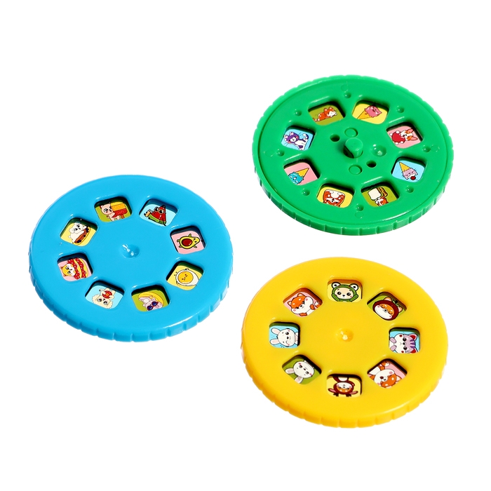 Часы-проектор &laquo;Милашки&raquo;, световые эффекты, 24 картинки, цвет розовый