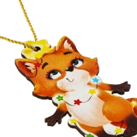 Ёлочная деревянная подвеска &laquo;Новый год! Лисичка&raquo;