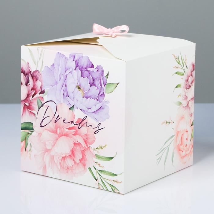 Коробка подарочная складная, упаковка, «Dreams», 18 х 18 х 18 см Коробка подарочная складная, упаковка, «Dreams», 18 х 18 х 18 см