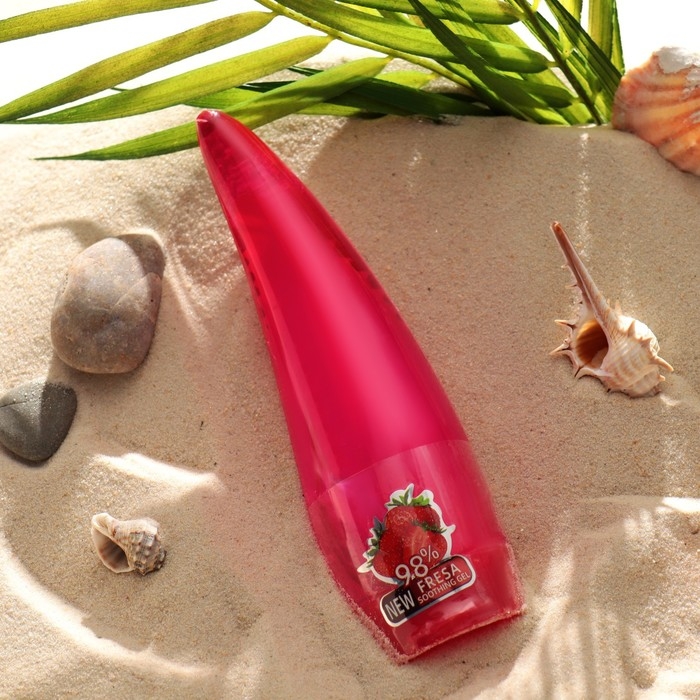 Многофункциональный гель для лица и тела «Алоэ вера», клубничный Многофункциональный гель для лица и тела «Алоэ вера», клубничный