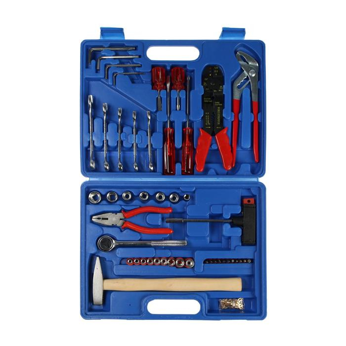 Набор инструментов в кейсе ТУНДРА, универсальный, 47 предметов Набор инструментов в кейсе ТУНДРА, универсальный, 47 предметов