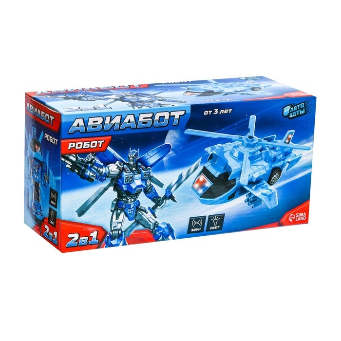 Робот &laquo;Авиабот&raquo;, трансформируется, световые и звуковые эффекты