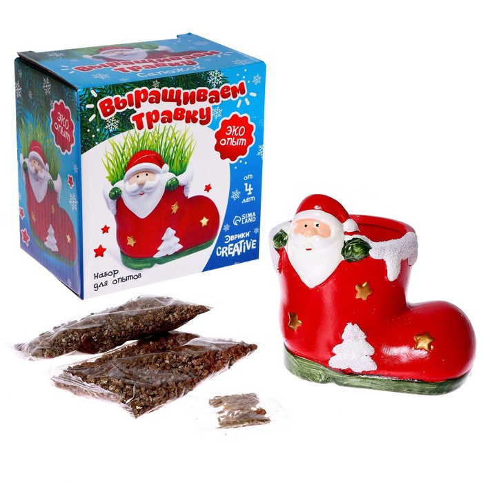 Набор для опытов &laquo;Выращиваем травку: Сапожок&raquo;, с семенами