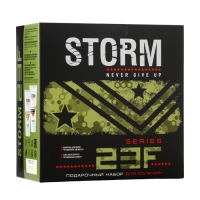 Подарочный набор косметики мужской " Storm": шампунь для волос, 150 мл + гель после бритья, 150 мл