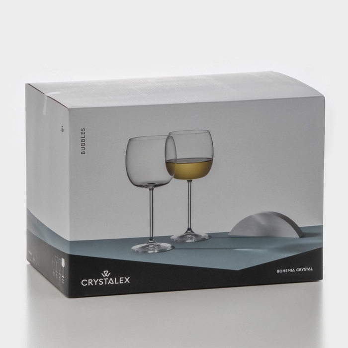 Набор стеклянных бокалов для вина «Баблс», 490 мл, 6 шт Набор стеклянных бокалов для вина «Баблс», 490 мл, 6 шт