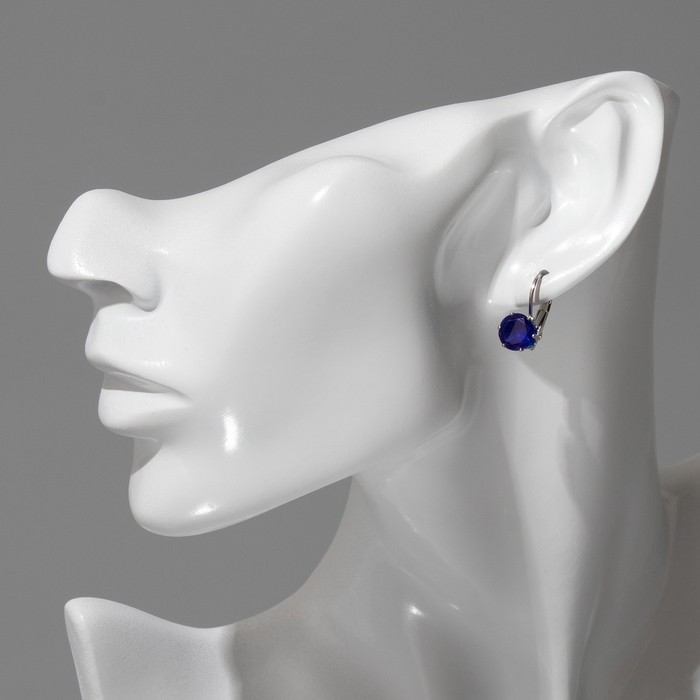 Серьги со стразами «Конфетти» каникулы круг, цвет МИКС в серебре Серьги со стразами «Конфетти» каникулы круг, цвет МИКС в серебре