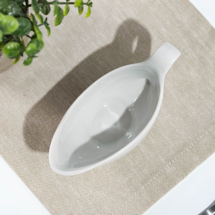 Соусник &laquo;Белый&raquo;, 100 мл, фарфор