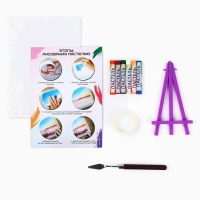 Рисование пастелью с мольбертом &laquo;Лавандовое поле&raquo;, набор для творчества