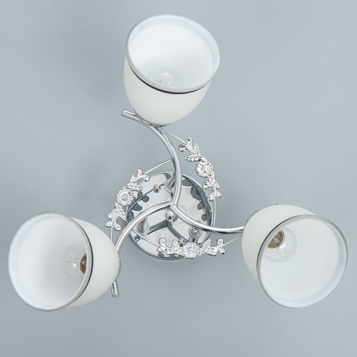 Люстра "Офелия" 3хЕ27 40т хром 48х48х25 см BayerLux