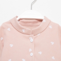 Платье детское KAFTAN "Сердечки", р. 30 (98-104), розовый Платье детское KAFTAN "Сердечки", р. 30 (98-104), розовый