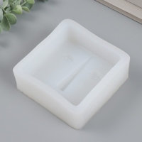 Молд силикон "Абстракция - квадратное лицо" 10,4х10,4х3,7 см Молд силикон "Абстракция - квадратное лицо" 10,4х10,4х3,7 см