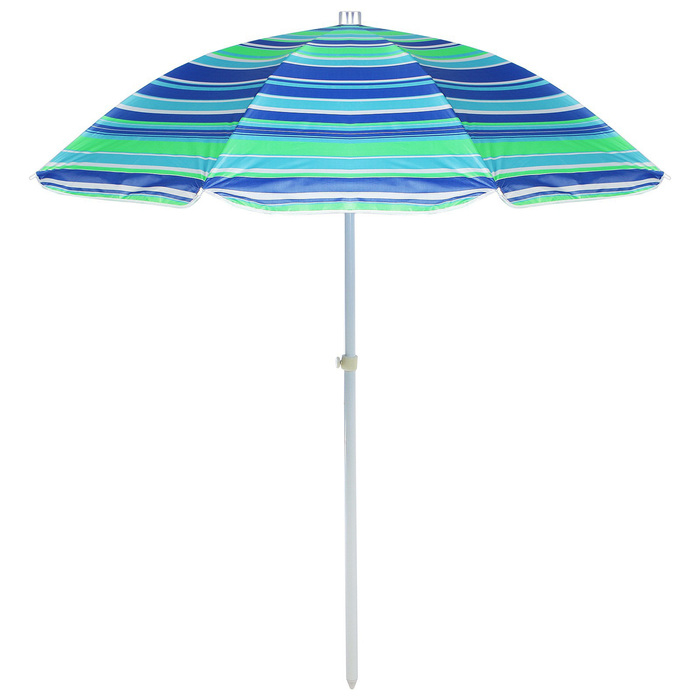Зонт пляжный Maclay &laquo;Модерн&raquo;, с серебристым покрытием, d=150 cм, h=170 см, цвет МИКС