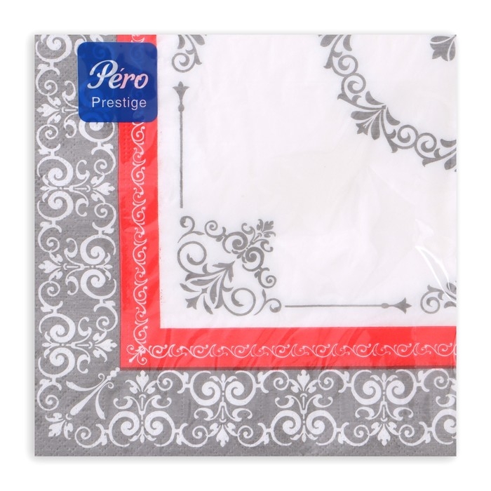 Новогодние салфетки бумажные Pero Prestige «Аврора», 3 слоя, 33х33 см, 20 шт Новогодние салфетки бумажные Pero Prestige «Аврора», 3 слоя, 33х33 см, 20 шт
