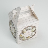 Коробка кондитерская складная, упаковка &laquo;С Пасхой&raquo;, 14 х 14 х 14 см