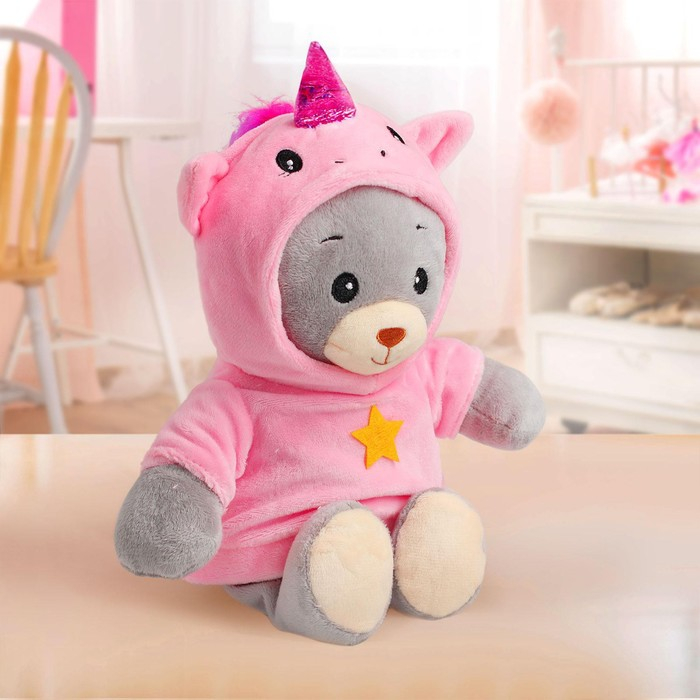 Мягкая игрушка &laquo;Медвежонок Лаппи - единорожка&raquo;, 22 см