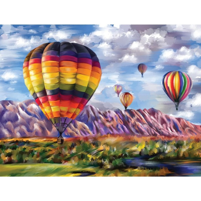 Алмазная мозаика с полным заполнением на подрамнике «Шары», 30 x 40 см Алмазная мозаика с полным заполнением на подрамнике «Шары», 30 x 40 см