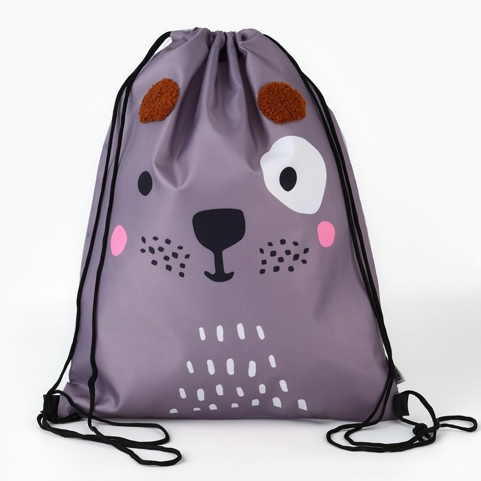 Мешок для обуви &laquo;Весёлый щенок&raquo; с дополнительными элементами, 30 х 40 см