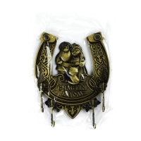 Ключница настенная &laquo;Счастья в дом&raquo;, домовой, 10.4 х 12.1 см