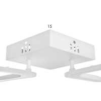Люстра "Геометрия" LED 80Вт Белый 2700-6400к 48х23х5