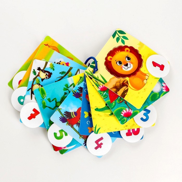 Развивающая игра на липучках «Изучаем счет с животными» Развивающая игра на липучках «Изучаем счет с животными»