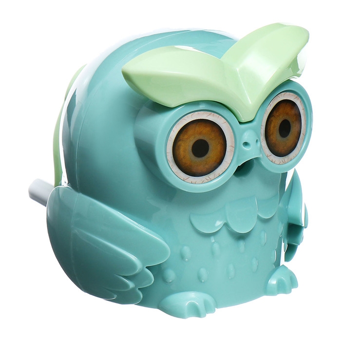 Точилка механическая с контейнером Сова Зеленая