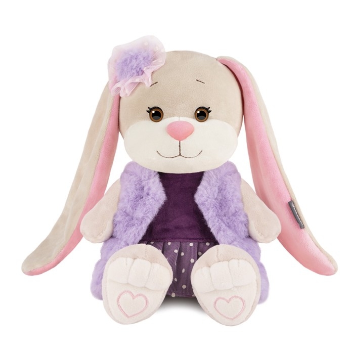 Мягкая игрушка &laquo;Зайка в модной меховой жилетке&raquo;, 20 см